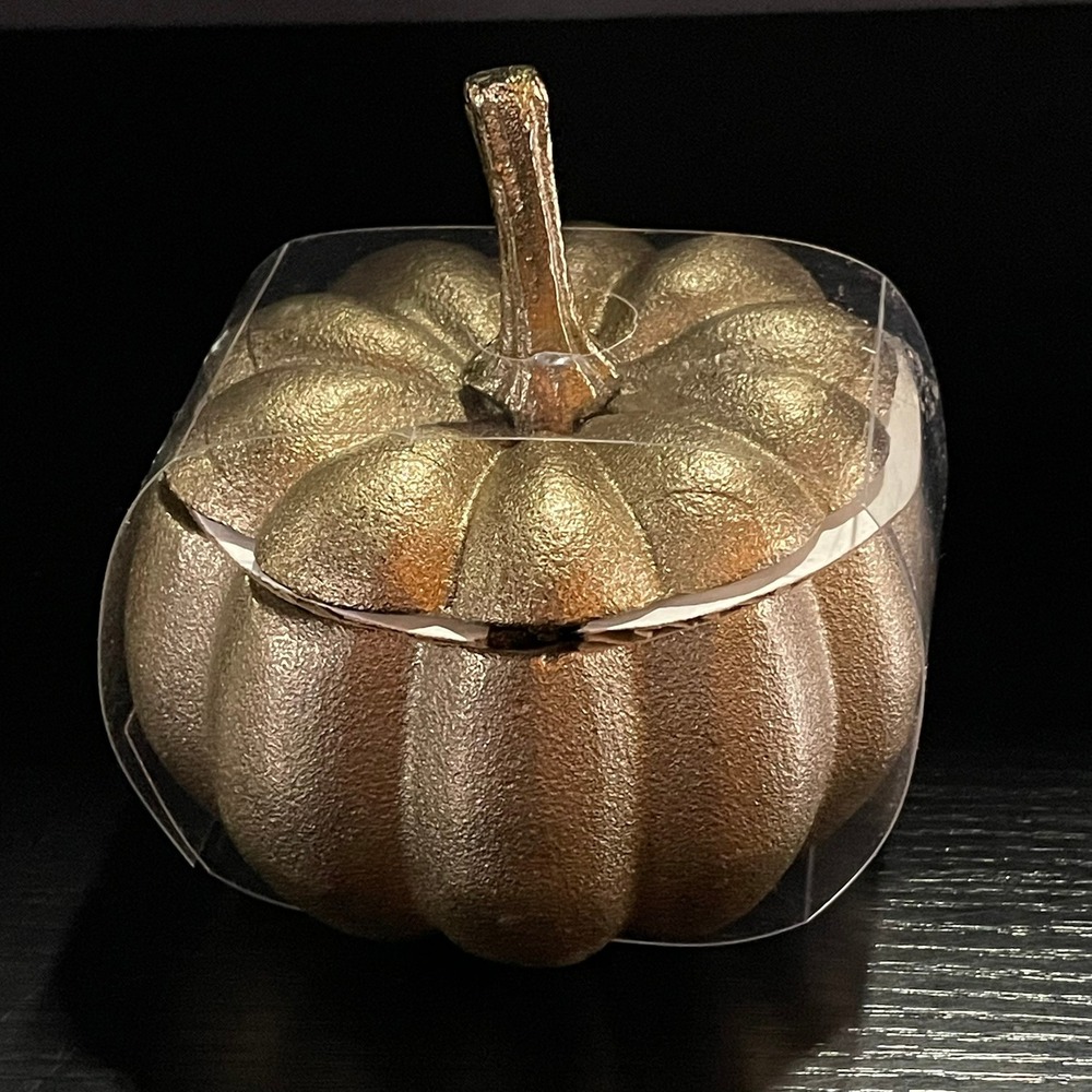 Threshold Studio McGee Aluminum Pumpkin Gold Decorative OS New Recycled Metal